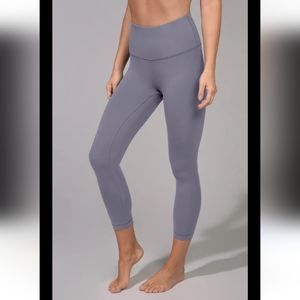 *** SOLD*** 90 Degrees by Reflex Womens Leggings S High Rise Ankle Purple 313A